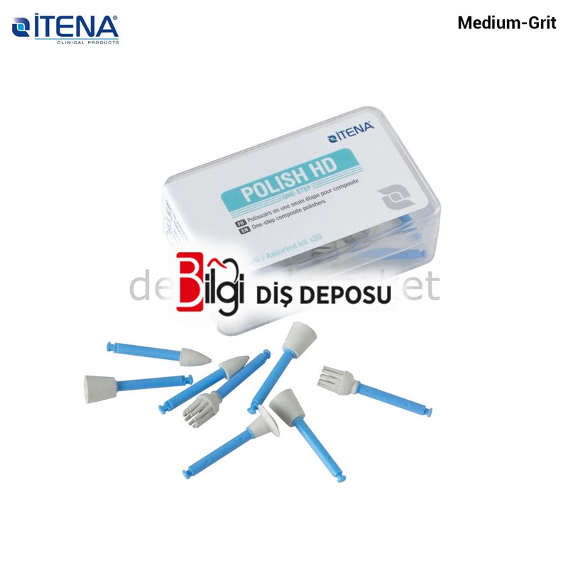 Polish HD Asorti Polishers/Medium-Grit Kompozit Cila Seti - 20 Adet