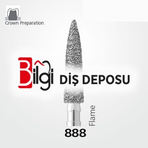 888 Sentetik Elmas Frez - 5 Adet