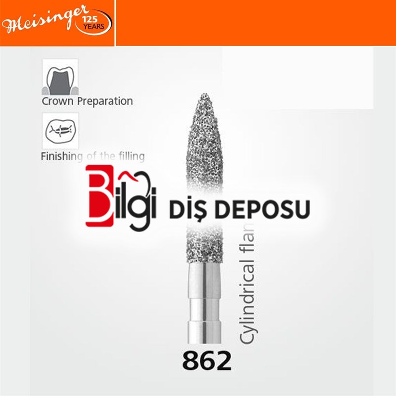 862 Sentetik Elmas Frez - 5 Adet - Alev Uç