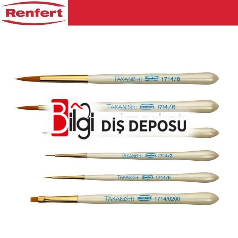 Takanishi Sentetik Kıl Fırça Refil 2 Adet - Size:4